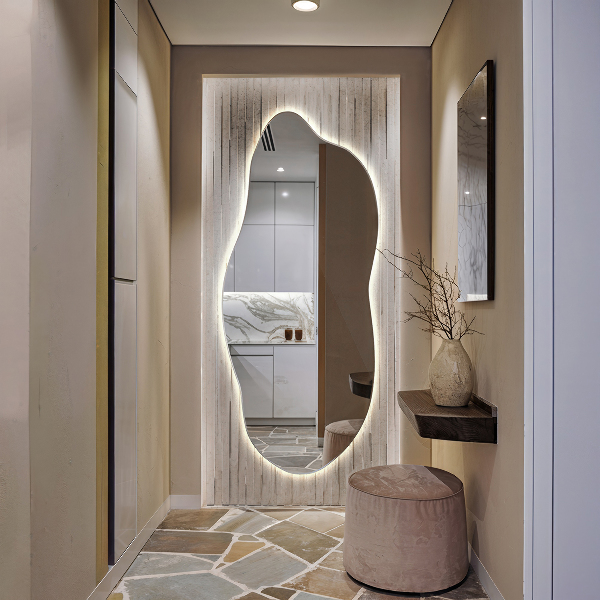 Ausgefallene spiegel mit led 35x80 cm