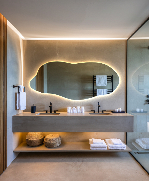 Ausgefallene spiegel mit led 35x80 cm