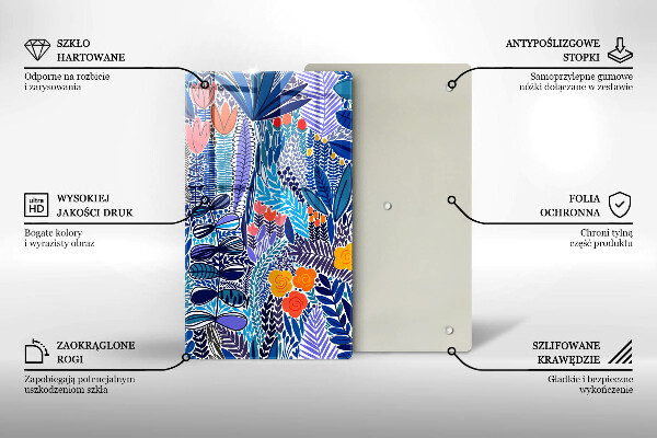 Glas Ceranfeldabdeckung Bemalte Wiese