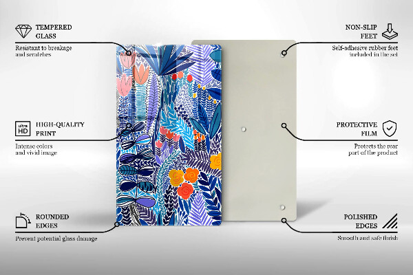 Glas Ceranfeldabdeckung Bemalte Wiese