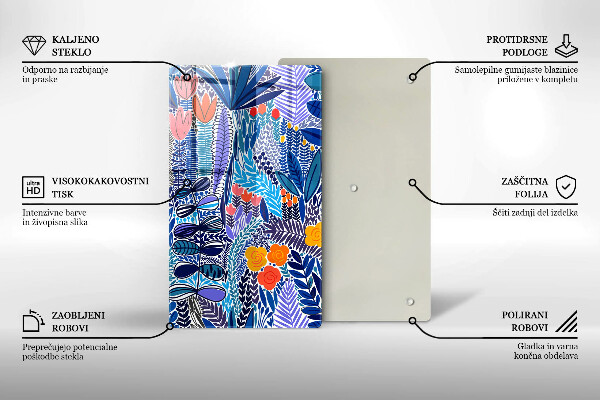 Glas Ceranfeldabdeckung Bemalte Wiese