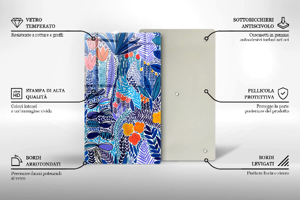 Glas Ceranfeldabdeckung Bemalte Wiese