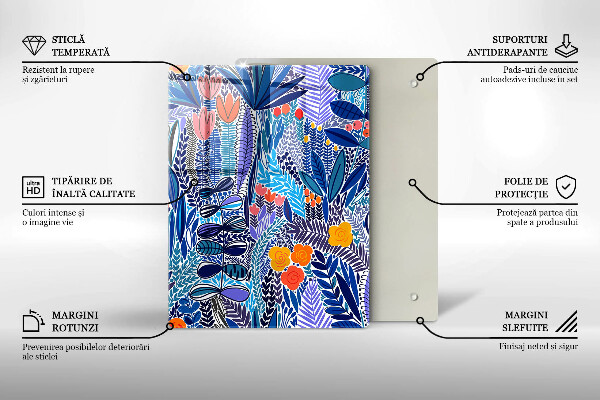 Glas Ceranfeldabdeckung Bemalte Wiese