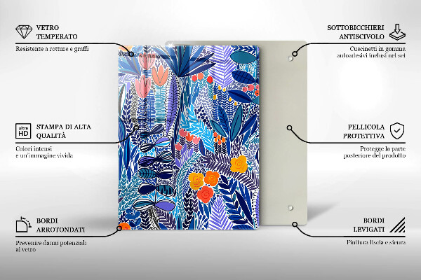 Glas Ceranfeldabdeckung Bemalte Wiese