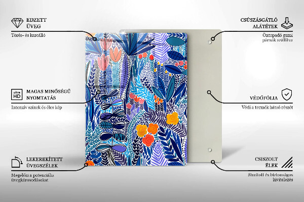 Glas Ceranfeldabdeckung Bemalte Wiese