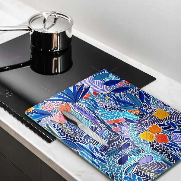 Glas Ceranfeldabdeckung Bemalte Wiese