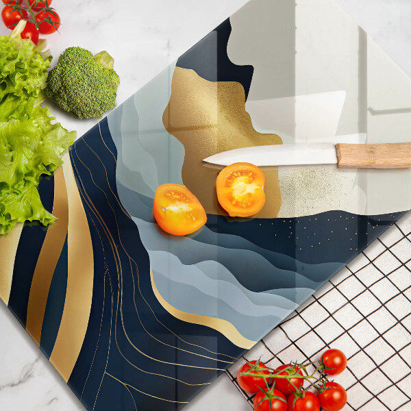 Glas Ceranfeldabdeckung Abstrakte Berge