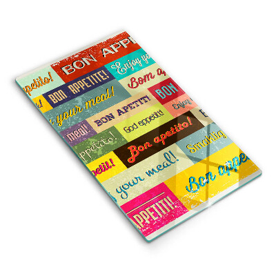 Glas Ceranfeldabdeckung Untertitel Guten Appetit Sprachen