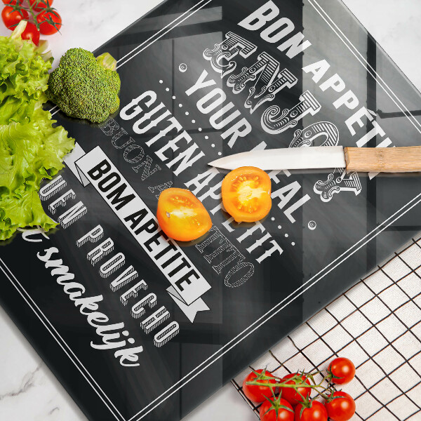 Glas Ceranfeldabdeckung Inschrift für die Küche Satz