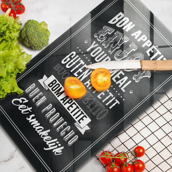 Glas Ceranfeldabdeckung Inschrift für die Küche Satz