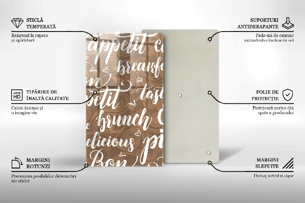 Glas Ceranfeldabdeckung Bon appetit