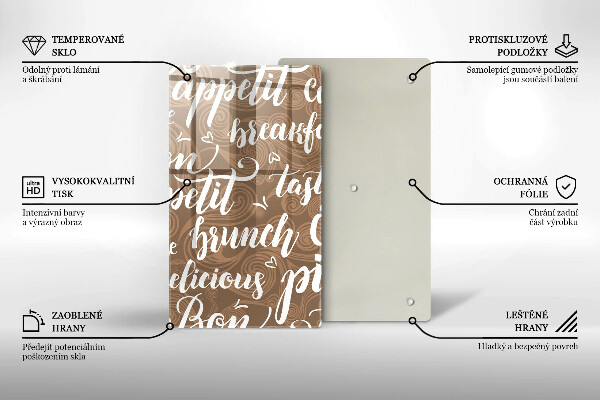 Glas Ceranfeldabdeckung Bon appetit