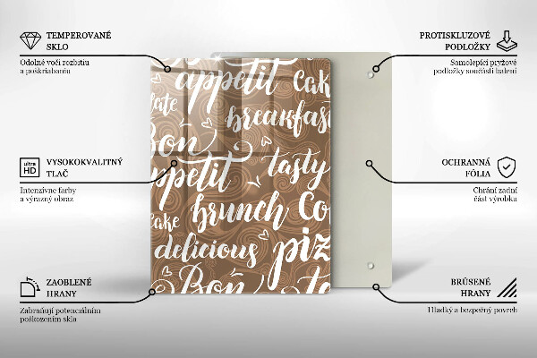 Glas Ceranfeldabdeckung Bon appetit