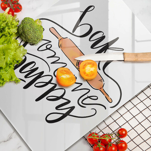 Glas Ceranfeldabdeckung Bake someone happy