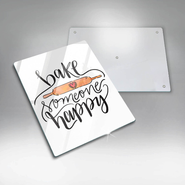 Glas Ceranfeldabdeckung Bake someone happy