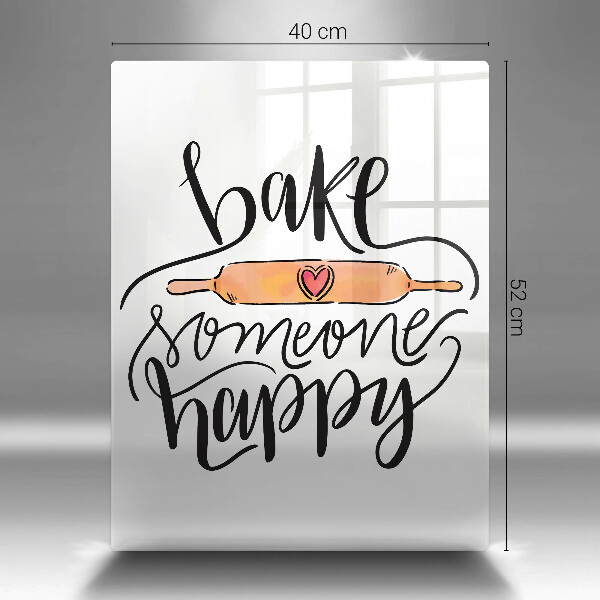 Glas Ceranfeldabdeckung Bake someone happy