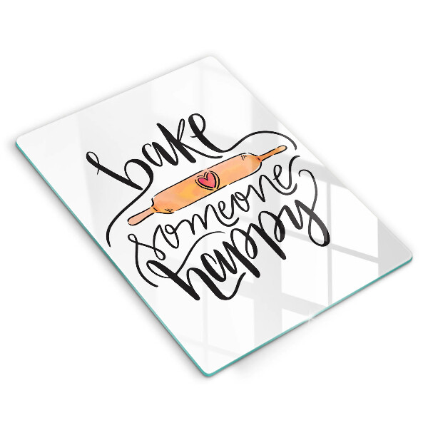 Glas Ceranfeldabdeckung Bake someone happy