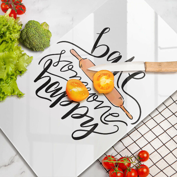 Glas Ceranfeldabdeckung Bake someone happy