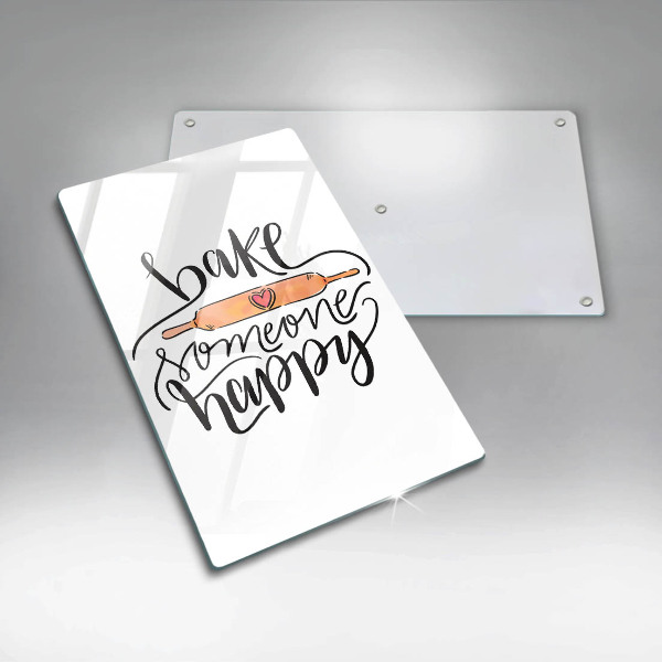 Glas Ceranfeldabdeckung Bake someone happy