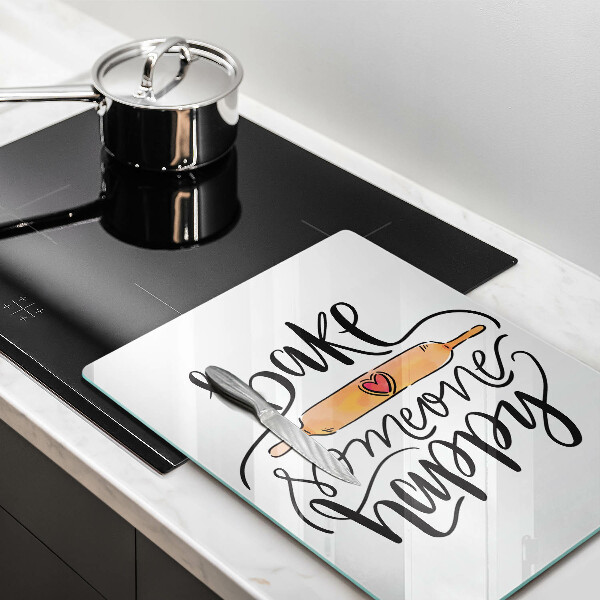 Glas Ceranfeldabdeckung Bake someone happy