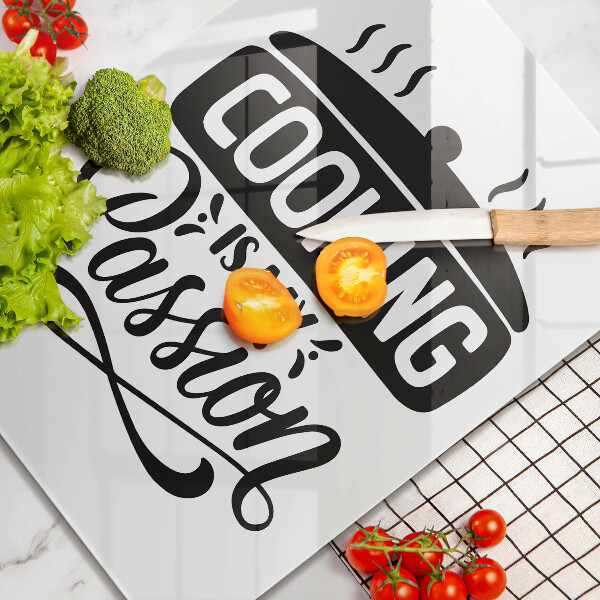 Glas Ceranfeldabdeckung Cooking is my passion