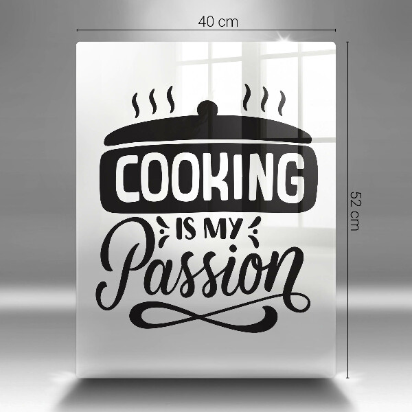 Glas Ceranfeldabdeckung Cooking is my passion