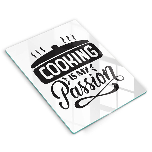 Glas Ceranfeldabdeckung Cooking is my passion