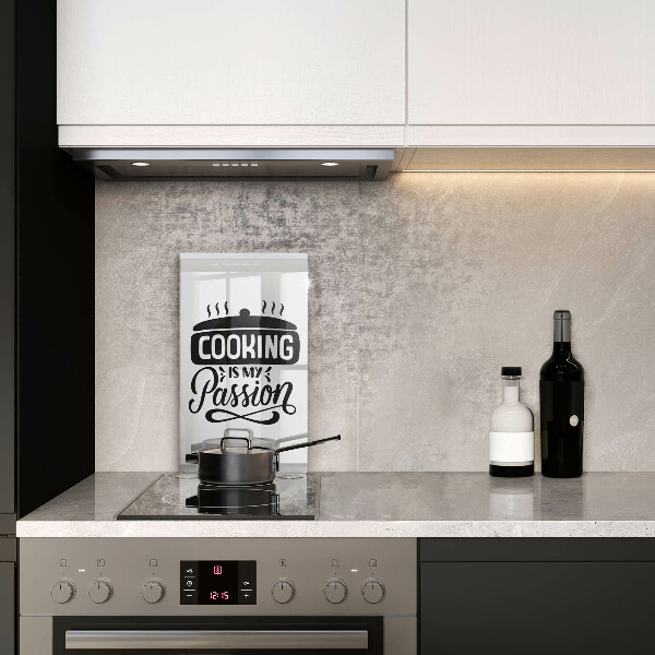 Glas Ceranfeldabdeckung Cooking is my passion