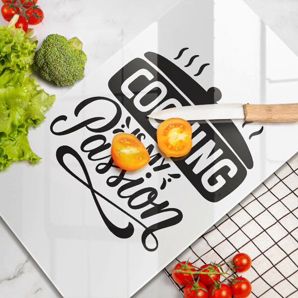 Glas Ceranfeldabdeckung Cooking is my passion