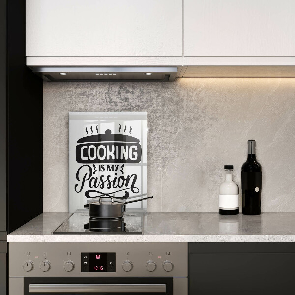 Glas Ceranfeldabdeckung Cooking is my passion