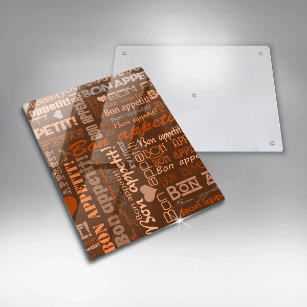 Glas Ceranfeldabdeckung Bon appetit