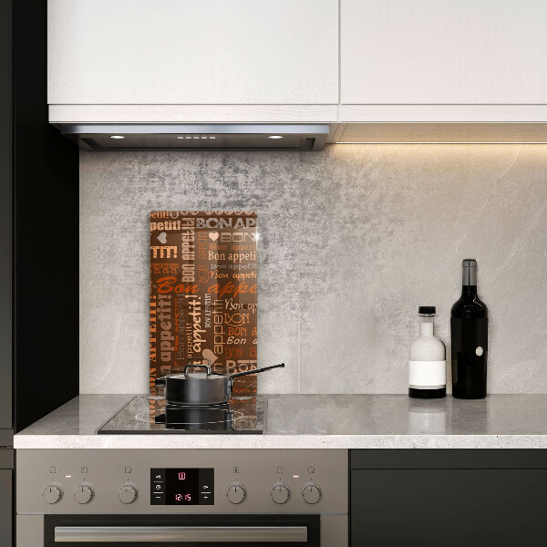 Glas Ceranfeldabdeckung Bon appetit