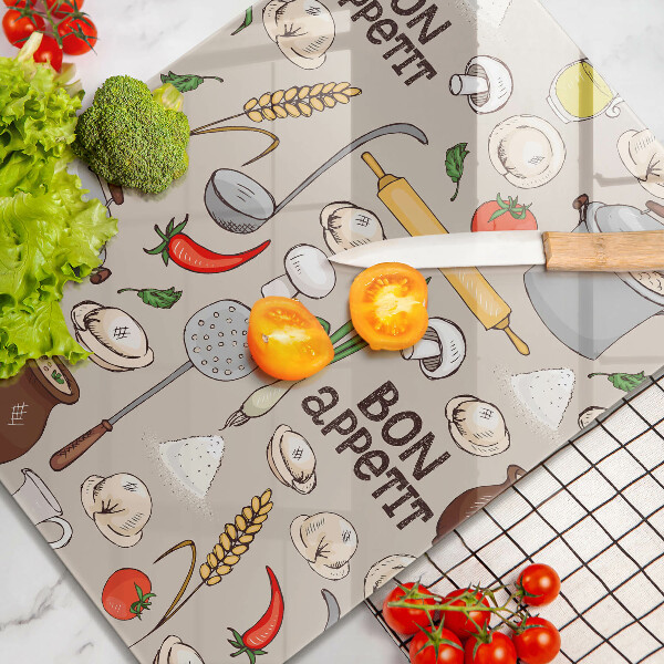 Glas Ceranfeldabdeckung Küchenillustration