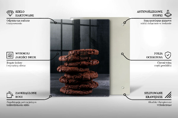 Glas Ceranfeldabdeckung Schokoladenkekse