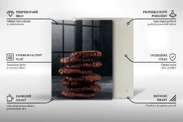 Glas Ceranfeldabdeckung Schokoladenkekse