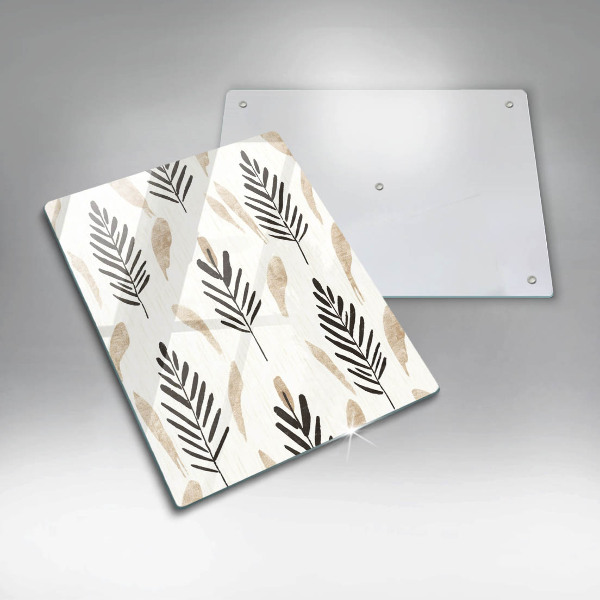 Glas Ceranfeldabdeckung Boho-Pflanzen