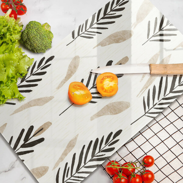 Glas Ceranfeldabdeckung Boho-Pflanzen