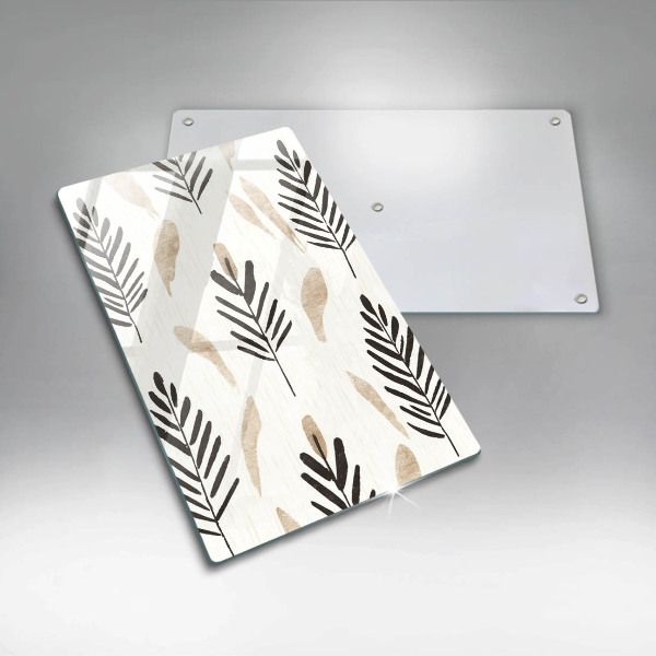 Glas Ceranfeldabdeckung Boho-Pflanzen