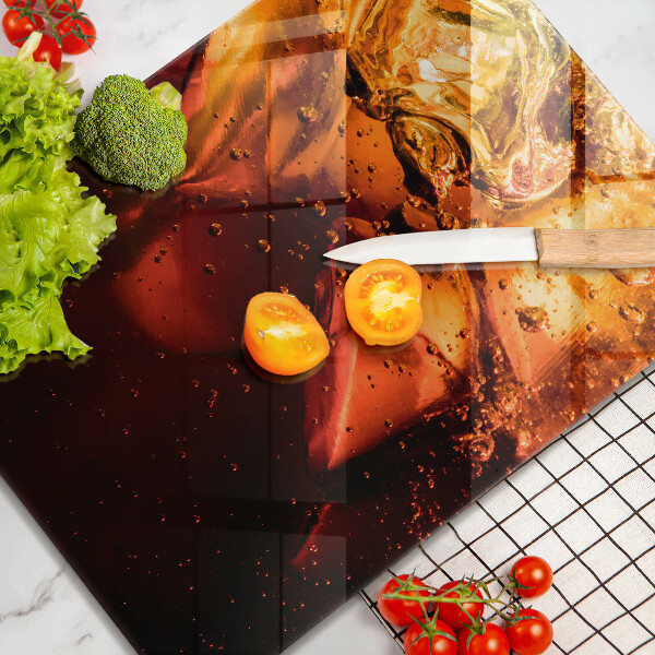 Glas Ceranfeldabdeckung Cola-Getränk mit Eis