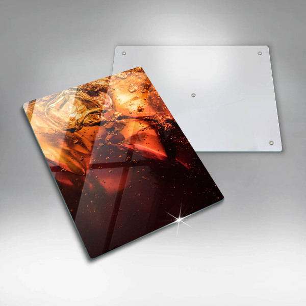 Glas Ceranfeldabdeckung Cola-Getränk mit Eis