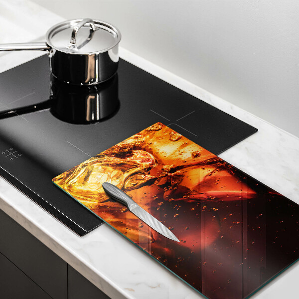 Glas Ceranfeldabdeckung Cola-Getränk mit Eis