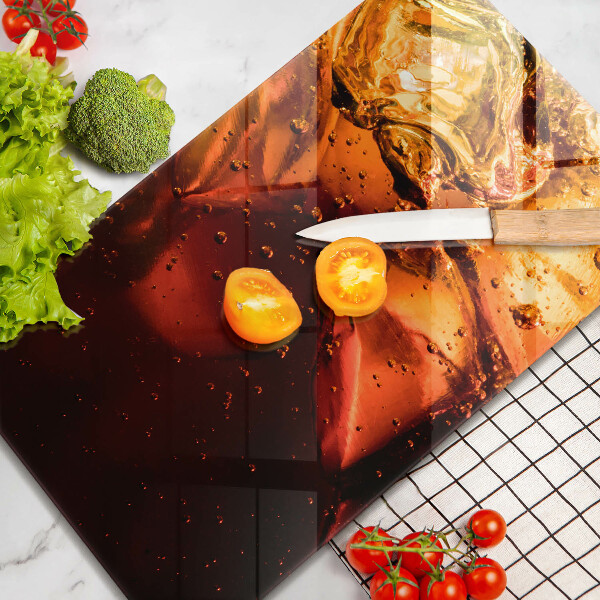 Glas Ceranfeldabdeckung Cola-Getränk mit Eis