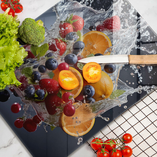 Glas Ceranfeldabdeckung Früchte im Wasser