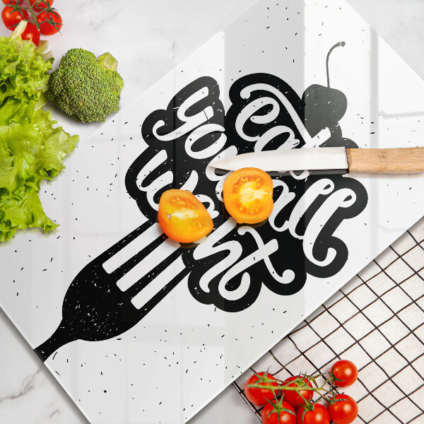 Glas Ceranfeldabdeckung Eat all you want