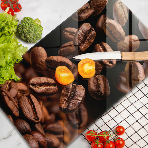 Glas Ceranfeldabdeckung Braune Kaffeebohnen