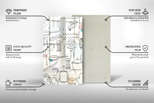Glas Ceranfeldabdeckung Küchenzubehör