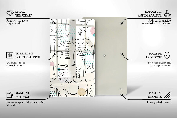 Glas Ceranfeldabdeckung Küchenzubehör