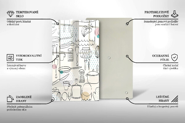 Glas Ceranfeldabdeckung Küchenzubehör