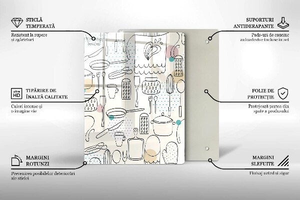 Glas Ceranfeldabdeckung Küchenzubehör