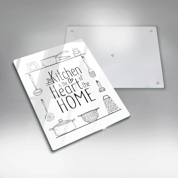 Glas Ceranfeldabdeckung Inschrift Satz